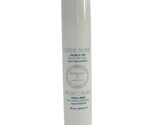 Tube de crème de nuit visage Aromadunes 50 ml, vue de face