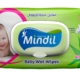 Paquet de lingettes bébé Mindil parfum aloe vera, format 120 lingettes, vue de trois quarts