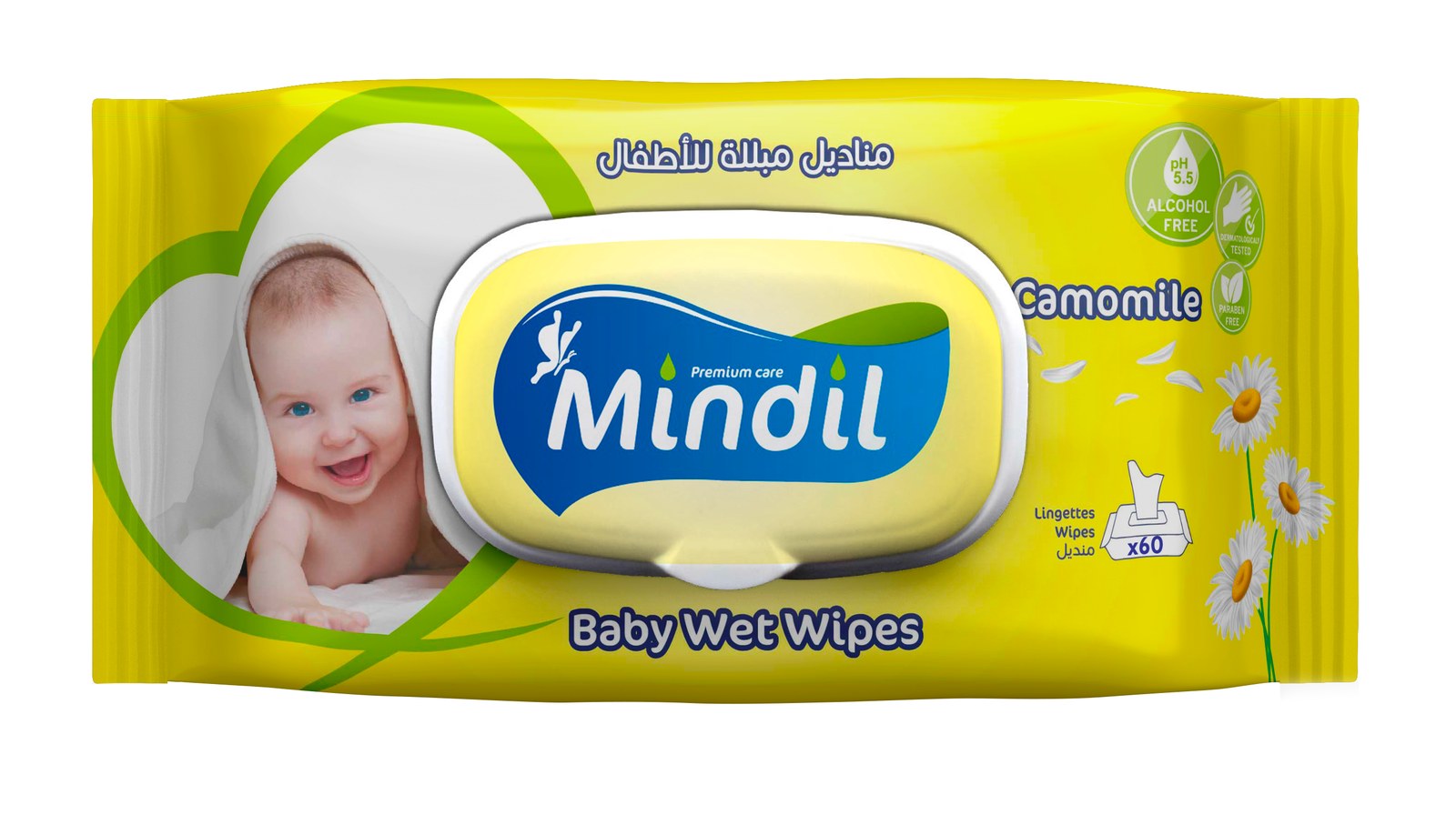 Lingettes Bébé Camomille x60